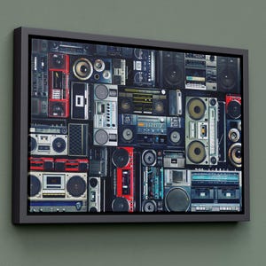 Cassette Collection - Nostalgic Music Canvas