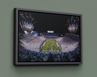 Lienzo decorativo con fuegos artificiales del estadio Beaver, Pen State Decor