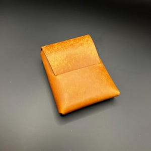 Strakke origami leren portemonnee voor EDC Essentials - minimalistische kaarthouder