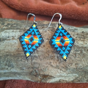 Black and blue triangles
