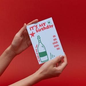 Editable Hand Drawn Birthday Party Invitation, Hand Drawn Invitation, 21st, 30th, Birthday Invite, Printable Canva Template with details