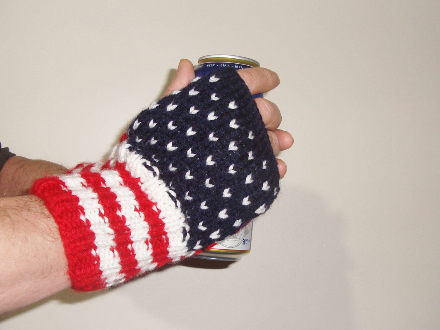 │NEW BERRY KNITTING│ Fingerless gloves navy SR-LB2-Nvy NEWBERRY KNITTING Fingerless Gloves - Navy