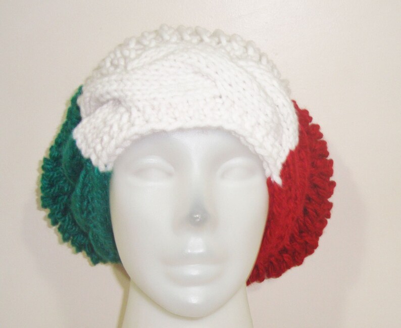Italian Flag Hat Beanie Beret Italy italian gifts for womens Etsy
