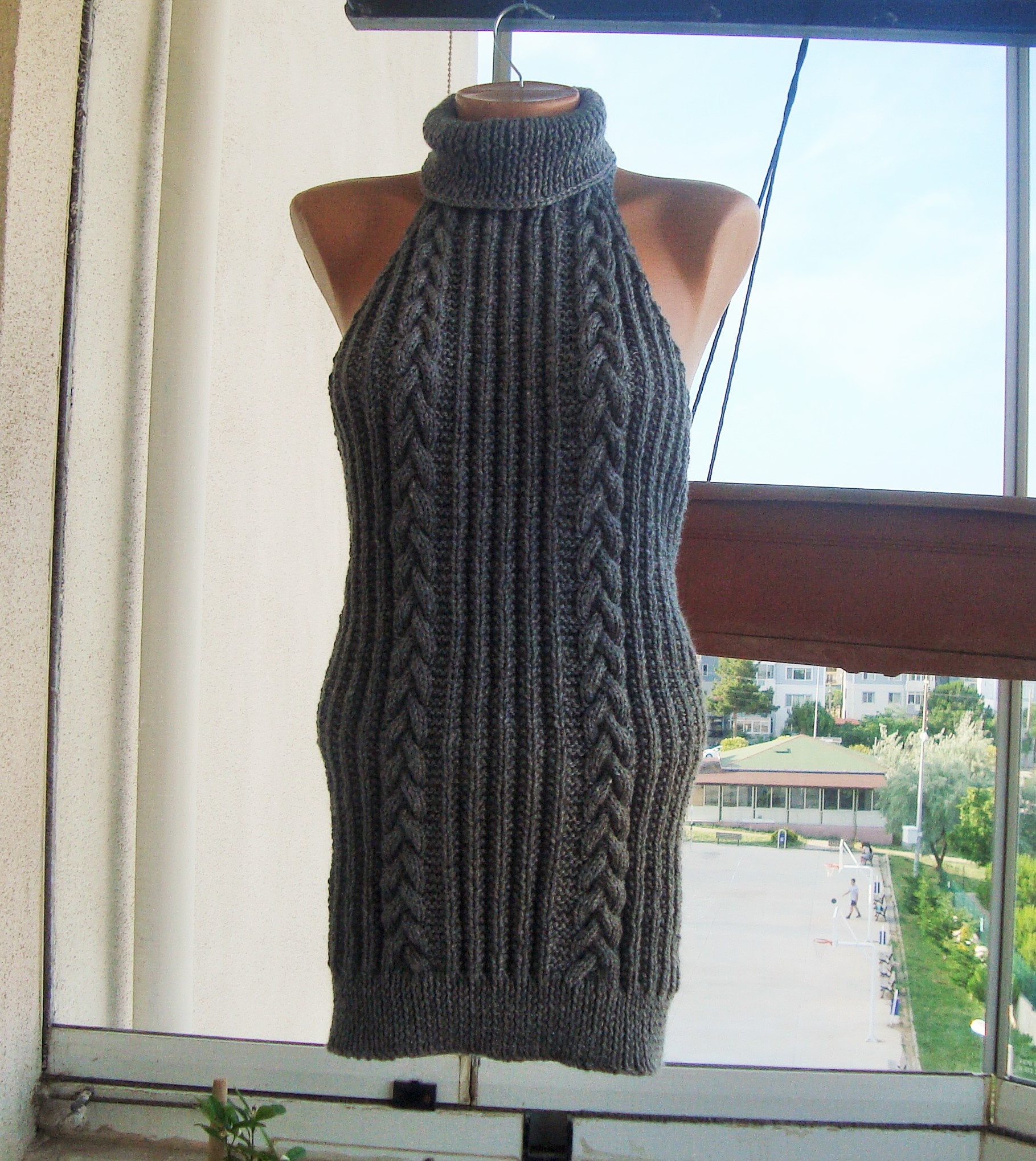 Hand Knit Sweater Womens Backless Dress Blouse Tunic Women - Etsy Finland