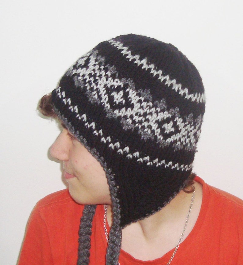 Wool Mens Hats Winter Men's Hats With Ear Flaps in Brown Etsy