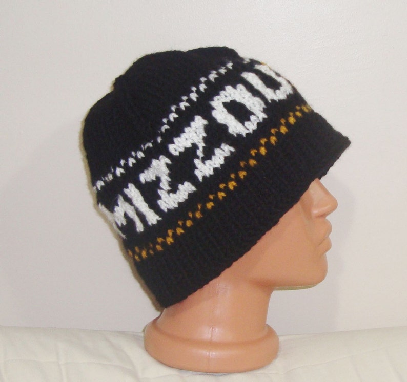 Mizzou Tigers Personalized Gifts For Dad Winter Hand Knit Hat Mens Hats Winter Accessories