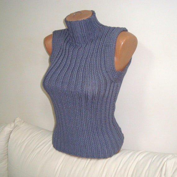 Turtleneck sweater tank sale
