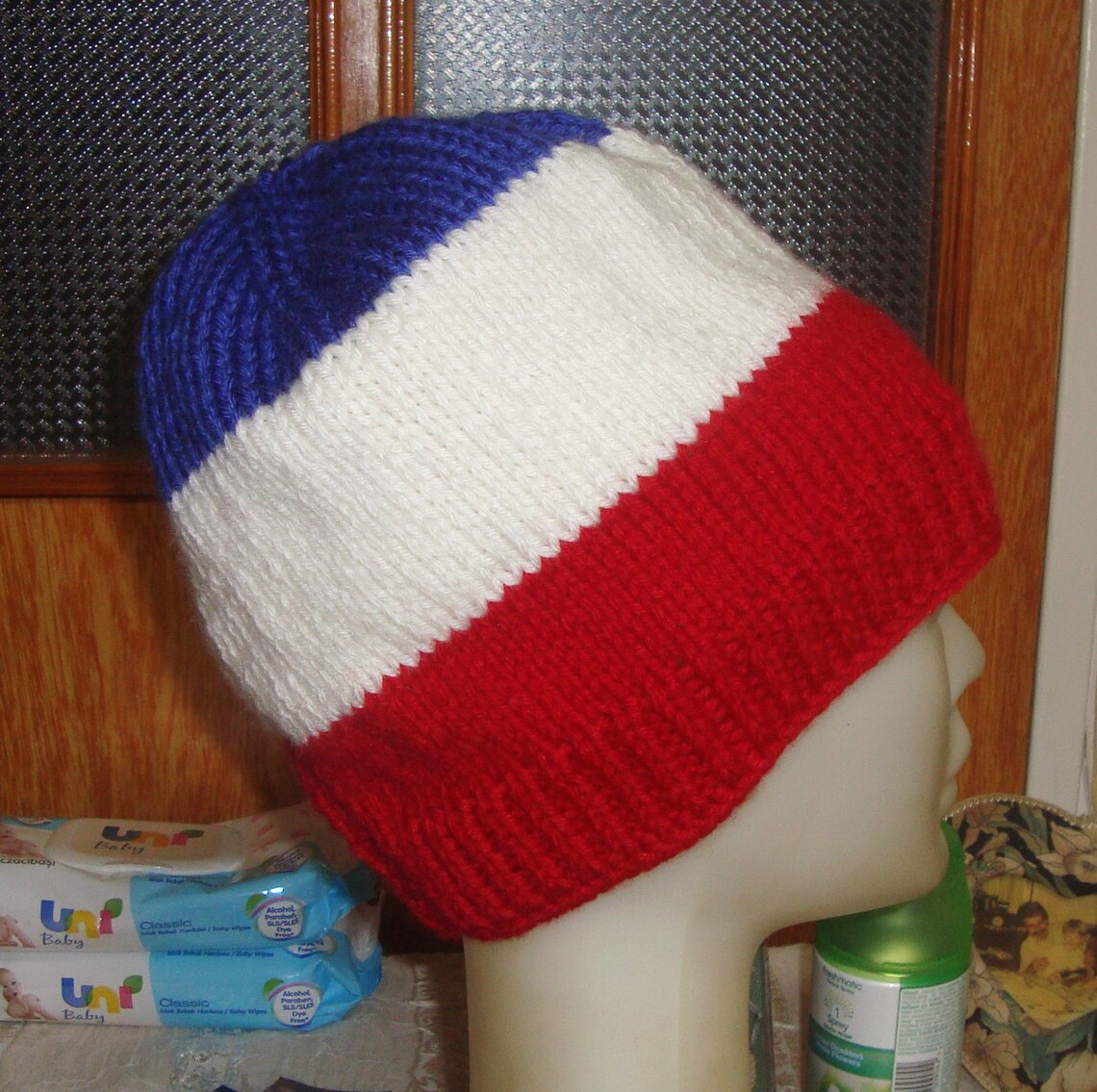 Winter German Flag Beanie Hat Hand Knit Knitted Germany Gifts Etsy