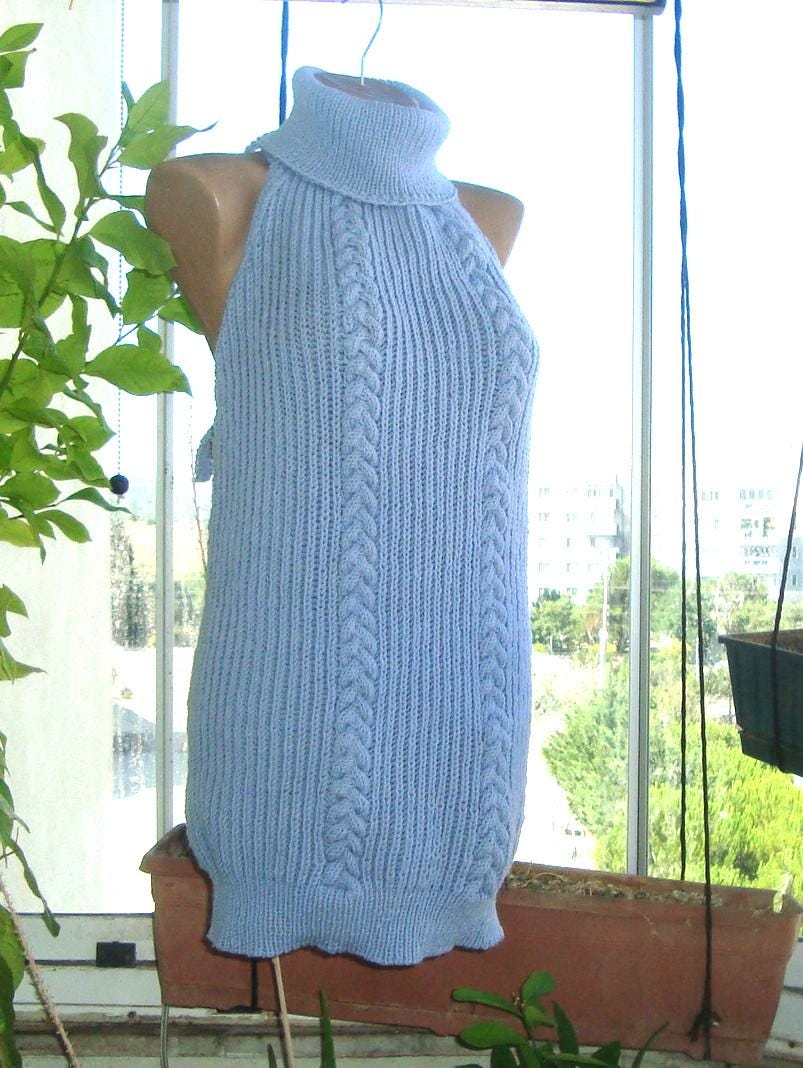 backless turtleneck sweater dress Size:XS / US 2 gown Simple V Neck Pink Very sexy