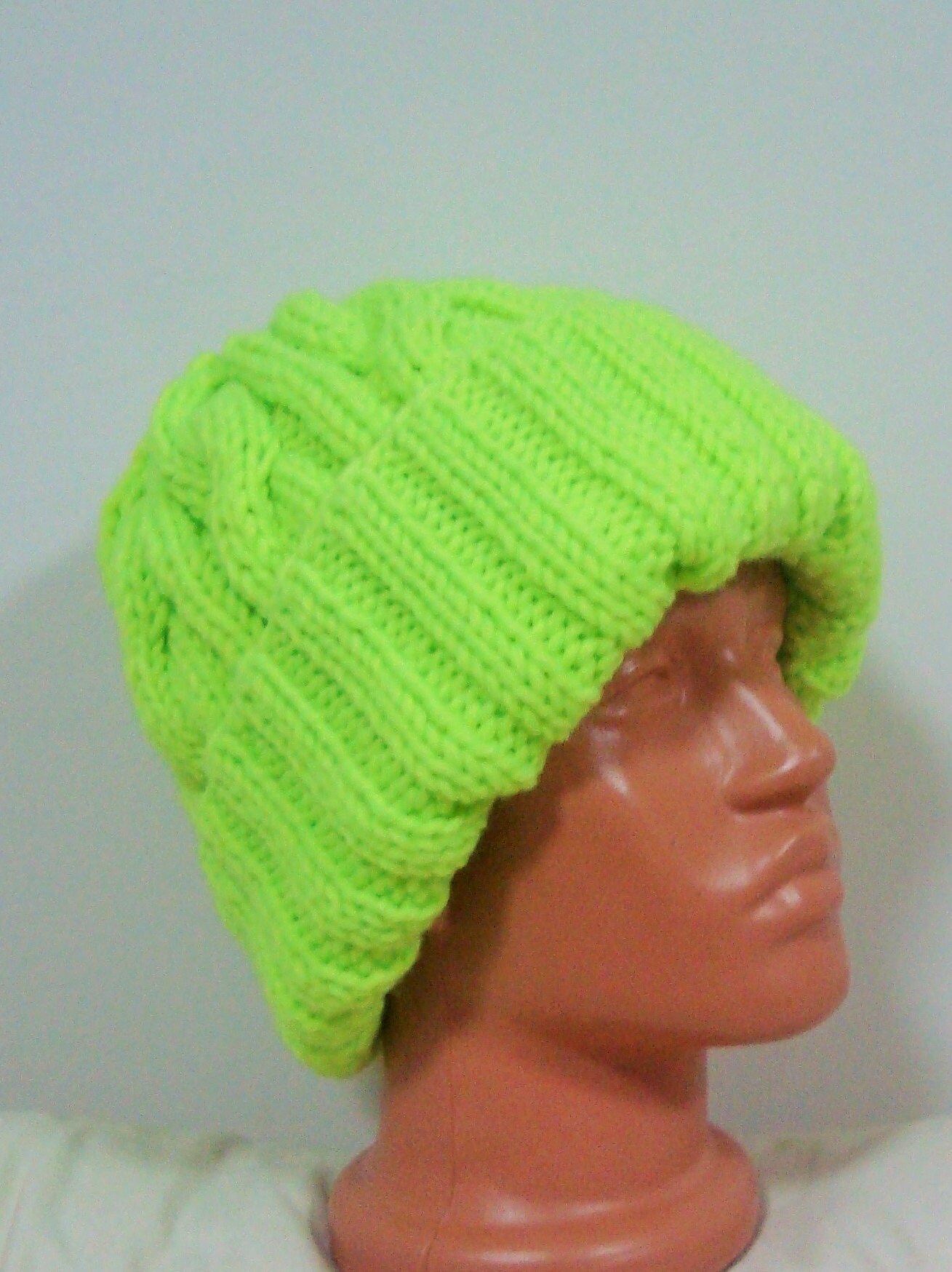 neon fisherman beanie