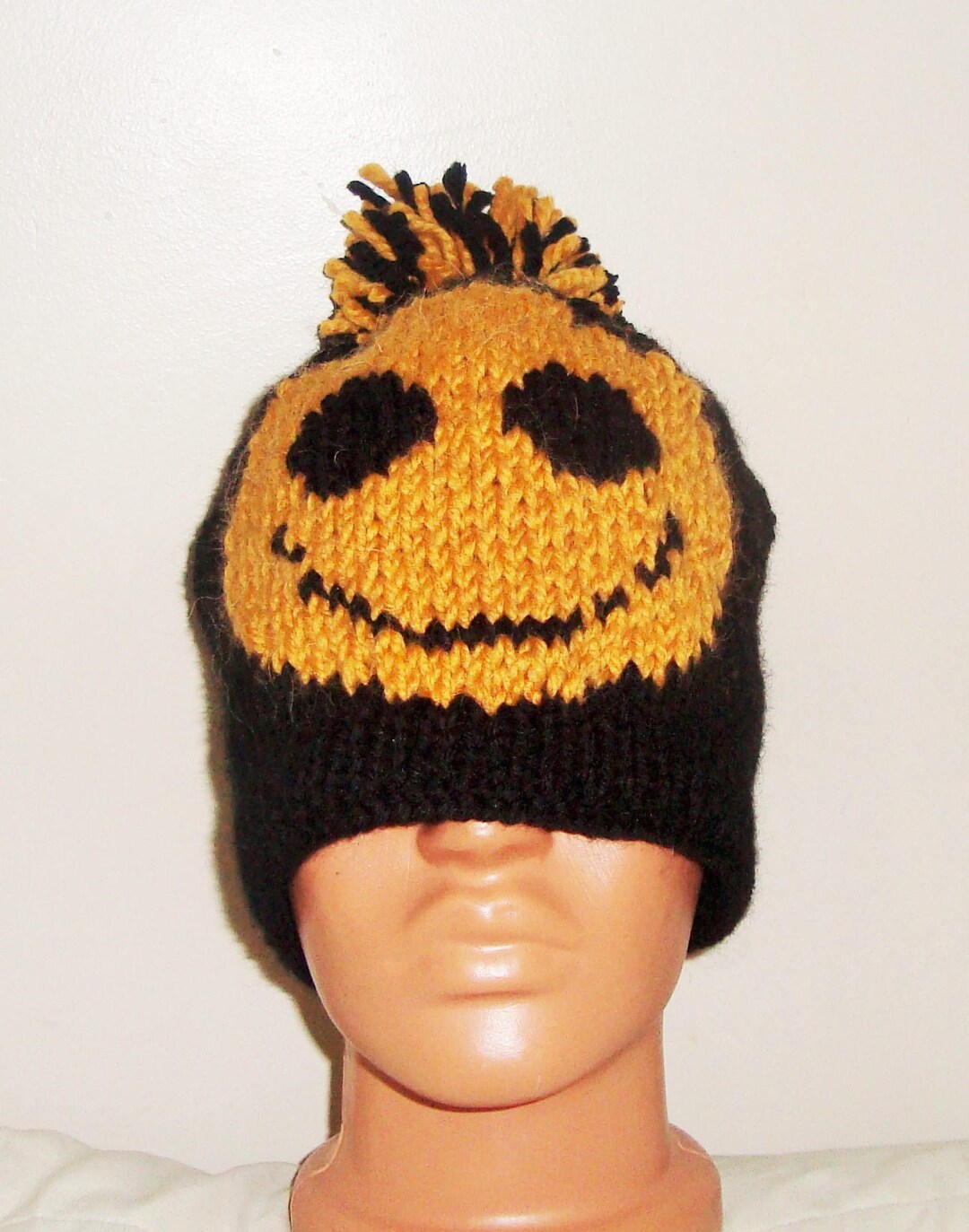 Black Beanie Hats for Men, Hand Knit Beanie Hats, Mens Hats, Boyfriend