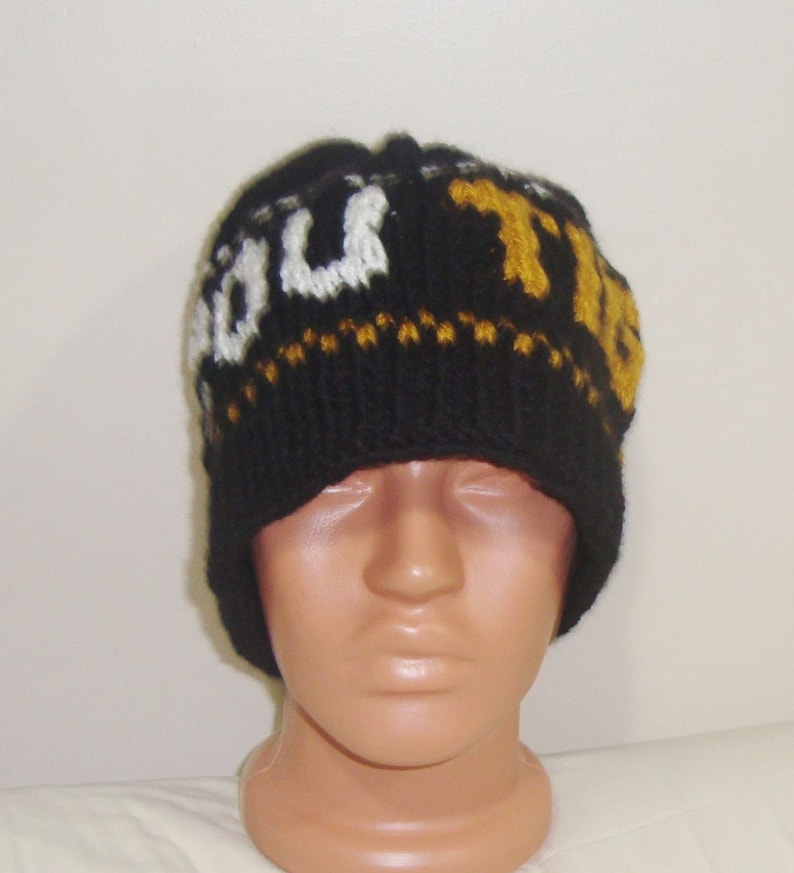 Mizzou Tigers Personalized Gifts For Dad Winter Hand Knit Hat Mens Hats Winter Accessories