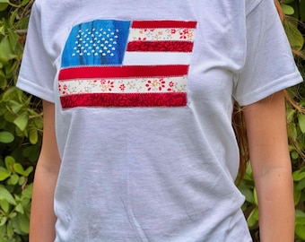 Custom Flag Baby Tee || Personalized for Events, 4th of July, FIFA World Cup, Etc.