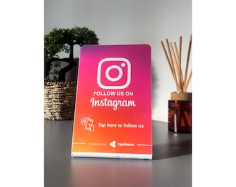 Instagram followers NFC stand to boost your Instagram followers NFC tag to increase Instagram followers with one tap