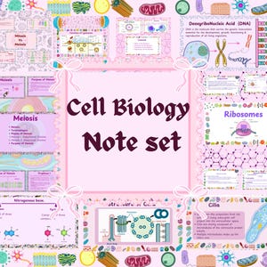 Cell Biology note set | Cell Biology and Organelles | DNA Replication |  Cell & Tissue Anatomy Notes | Cell Anatomy Study Guide
