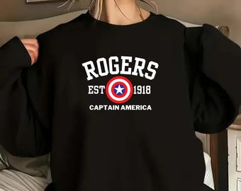 Captain America Rogers 1918 Vintage Style Avengers Inspired Sweatshirt
