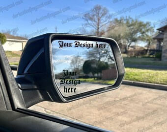 Car Mockups, Rear View Mirror Mockup, Passenger Mirror Mockup, Car Mockups, Car Side View Mirror Mockup, Mockups For Decals, Decal Mockup