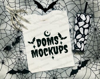 Comfort Colors Mockup, Comfort Colors White Shirt Mockup, Halloween Shirt Mockups, White T Shirt Mockup, SVG Shirt Mockup, Spooky Mockup