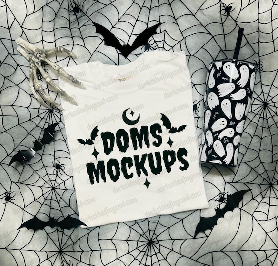 Comfort Colors Mockup, Comfort Colors White Shirt Mockup, Halloween Shirt Mockups, White T Shirt Mockup, SVG Shirt Mockup, Spooky Mockup