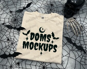 Comfort Colors Mockup, Spooky Comfort Colors Mockup, Ivory Comfort Colors Shirt Mockup, Spooky Comfort Colors Mockup, Halloween Mockups