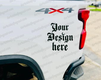 Truck Mockup, Car Mockup, Mockup For Trucks, 4x4 Mockups, Side Truck Mockup, Realistic Car Mockup, Vehicle Mockup, Side View Truck Mockup