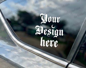Realistic Car Mockup, Car Mockups, Side Window Mockup, Mockups For Car Decals, SVG Mockup, Sticker Mockup, Mockups For Vehicles