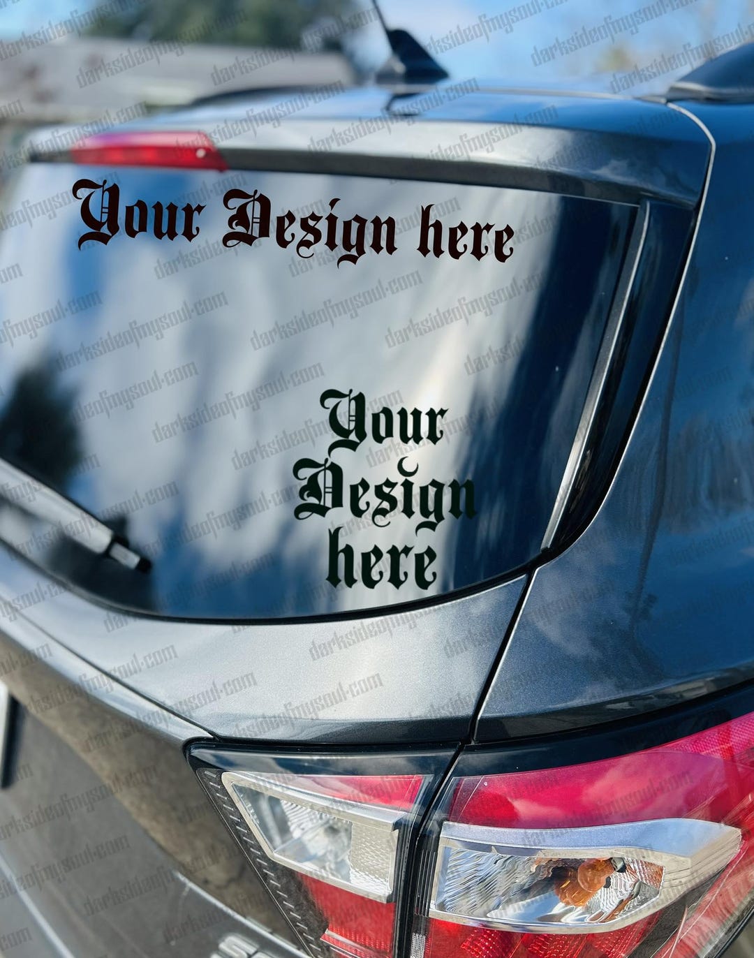 Car Window Decal Mockup, Window Car Mockup, Realistic Car Mockup, Decal ...
