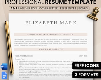 ATS Resume Template: Modern, Simple CV (Google Docs, Word, Pages)