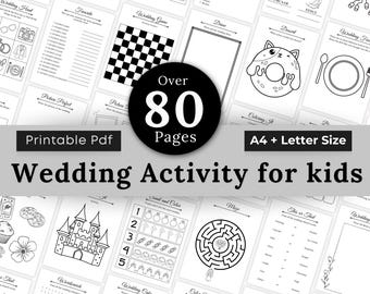 Kids Wedding Activity Book: 80+ Pages of Games & Coloring (Printable PDF Download)