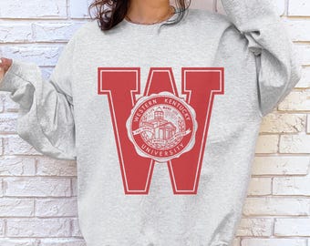 WKU Western Kentucky University College KY Retro Vintage Graphic Cozy Crewneck Sweatshirt Handcrafted