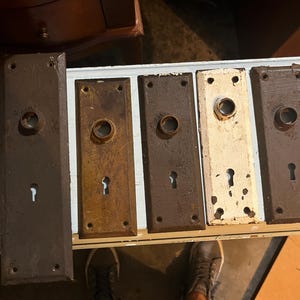 Antique doorknob backplates