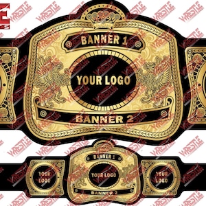 Spersonalizowany pas mistrzowski w zapasach: spersonalizowane trofeum sportowe