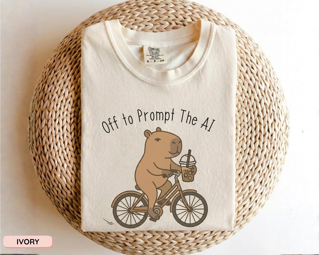 Capybara Tech Off to Prompt the AI Shirt, Funny Capybara Tech Tee, Prompt Engineer ...