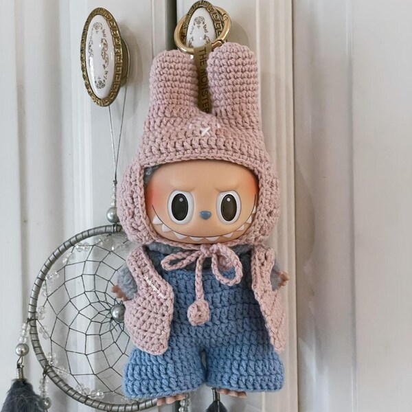 Labubu Doll Halloween Vest & Pants Crochet Pattern | Beginner-Friendly, Easy PDF Instant Download