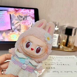 Rainbow Labubu Crochet Outfit PDF Pattern – Funny Costume Clothes | Doll Dress Gift Idea, Fits Gen 1/2/3