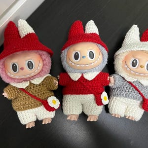Labubu Crochet Pattern: Ear Hat & Doll-Collar Tutorial | Amigurumi Clothes, Accessories | Stuffed Doll PDF (Beginner-Friendly)