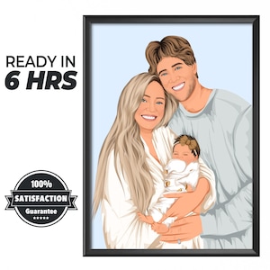 Regalo personalizzato per la festa del papà, ritratto personalizzato del papà, opera d'arte significativa, arte murale, festa del papà indimenticabile, regali digitali