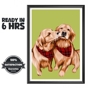 Ritratto commemorativo di un animale domestico, opera d'arte personalizzata per ricordare un cane o un gatto, disegno digitale personalizzato di un animale domestico, regalo per la perdita di un animale domestico, ricordo stampabile