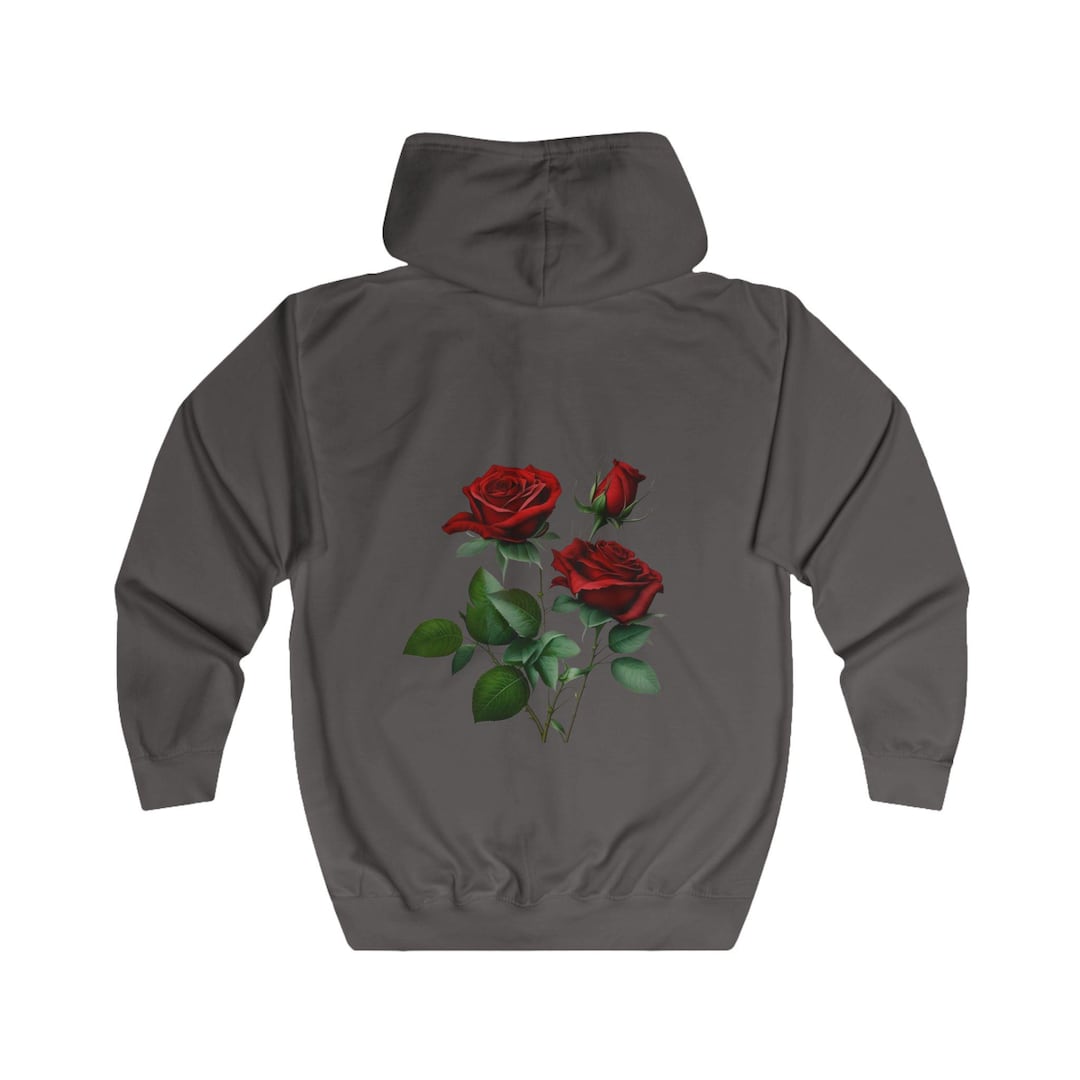Rose Modern Tartan Crest Zipper Hoodie - Half Of Me Style main image 0