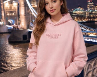 Handmade 'Sincerely Yours' Fleece Hoodie | Unisex Cosplay Pullover