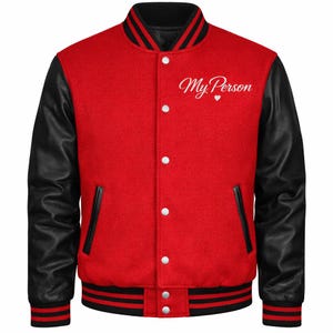Matching "My Person" Varsity Jacket – Romantic Couple Gift