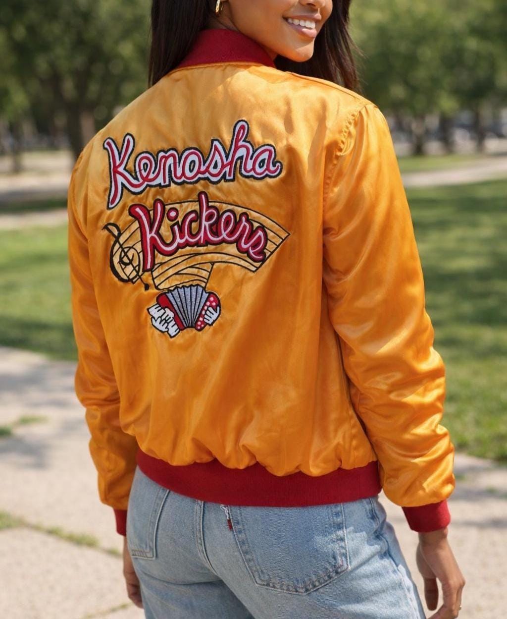 Yellow Bomber Jacket - Etsy