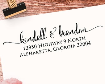 Personalized Self Inking Return Address Stamp CTP2770 - SHIPS FAST! - Perfect Wedding, Bridal Shower or Housewarming Gift - Free Shipping