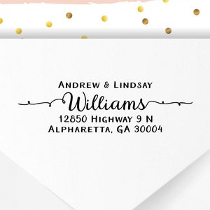 Return Address Stamp, Self Inking Address Stamp, Calligraphy Address Stamp, Wedding Address Stamp, Custom Address Stamp, Envelope Stamp