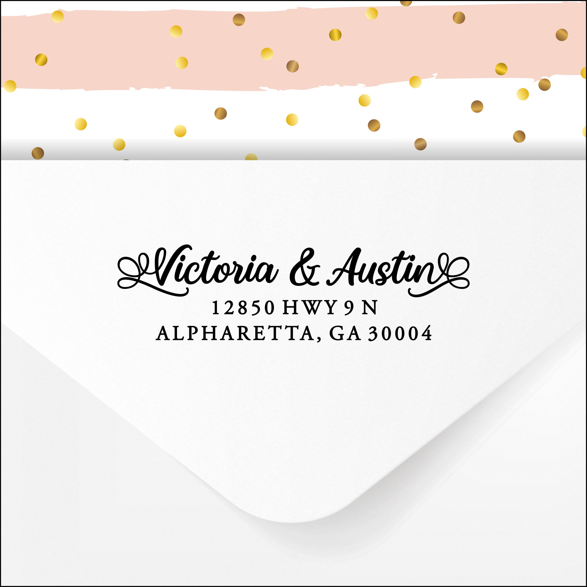 Custom Self-inking Address Stamp: Personalized Return Address Stamper ...