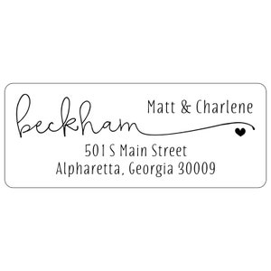 White Address Labels, Custom Printed Return Address Labels, Personalized Stickers with Your Address, Office Supplies, Stationery