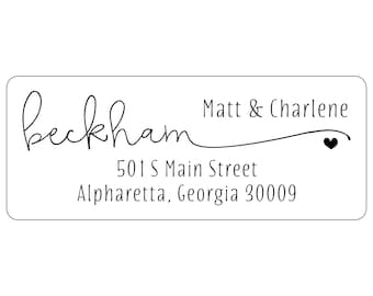 Address Labels, Custom Printed Return Address Labels, Personalized Stickers with Your Address, White