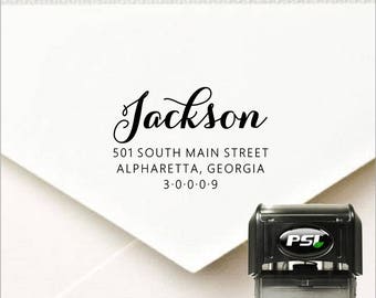 Premium Self Inker, Return Address Wedding Stamp, Custom, Self Inking Rubber Stamp