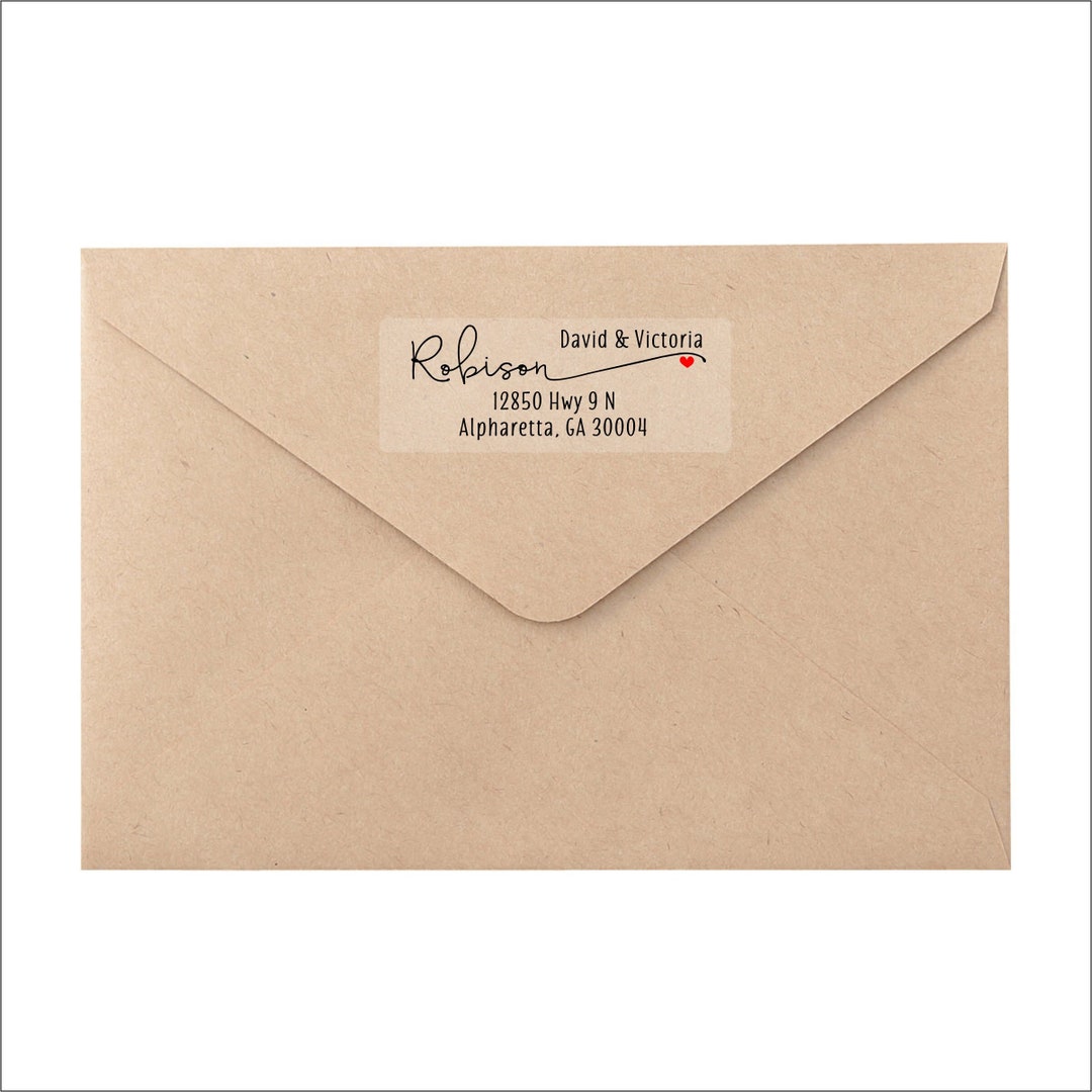 CLEAR Address Labels Mailing Stickers, Frosted Transparent Custom ...