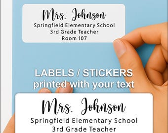 Custom Return Address Labels – Personalized Mailing Stickers for Wedding Invitations & Business Mail, 25 - 1000 White Address Labels
